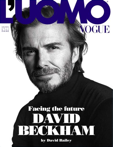 David Beckham Luomo Vogue Cover Photo Shoot