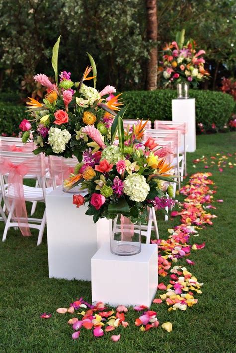 Another great and more informal beach wedding color scheme is to. A Modern and Tropical Destination Wedding in Naples ...