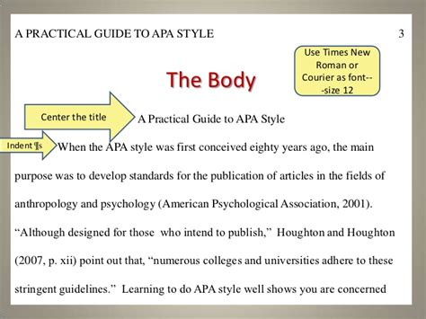 Apa style requires brief references in the text of the paper and complete reference information at (―apa style,‖ 2009). Apa format font style. APA Style Format: Writing Guide ...