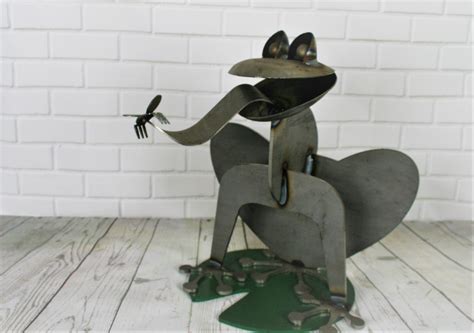 Giant Metal Frog Frog Collector Metal Garden Frog Outdoor Frog