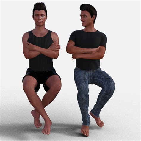 Gay Couple Pose Set Nine Daz Content By Shadowyartsdirty