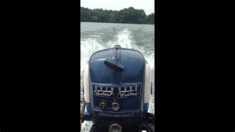 1958 Evinrude Fastwin 18hp Youtube