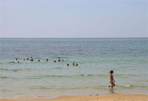 People Swimming At Beach Free Stock Photo Public Domain Pictures