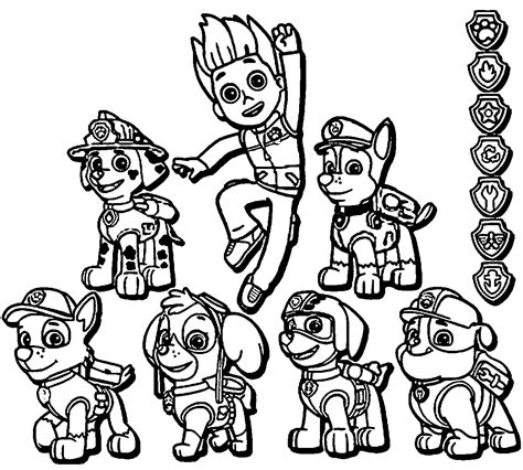 Paw Patrol Coloring Pages Cartoon Coloring Pages Anim