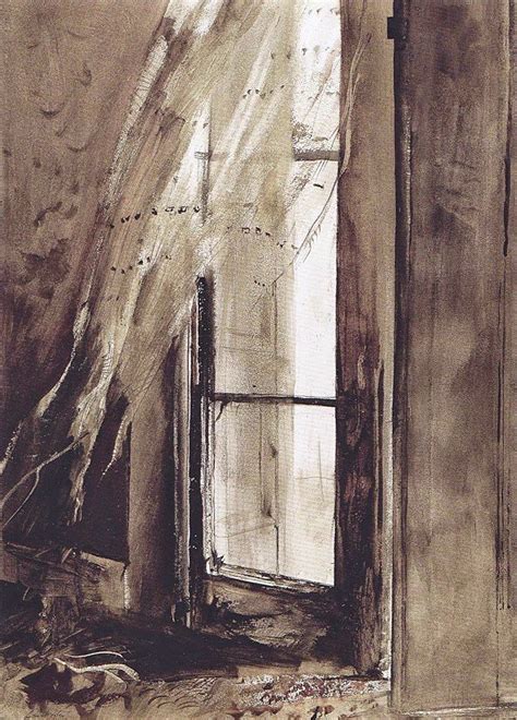 Andrew Wyeth Incoming Fog 1952 Watercolor On Paper 29 X 21 In