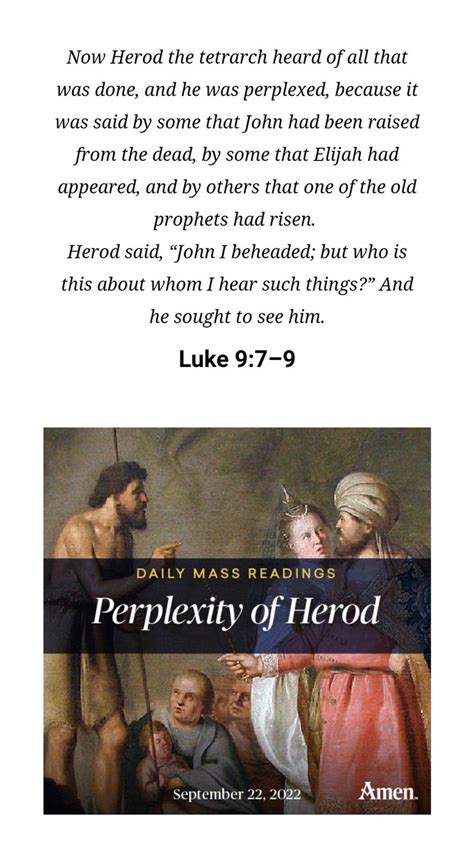 Perplexity Of Herod Luke 97 9 22september 2022 Amen Now Herod