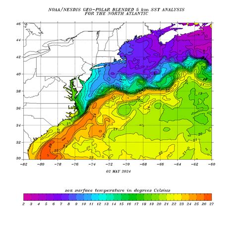 Sea Surface Temperature Sst Contour Charts Office Of Satellite And