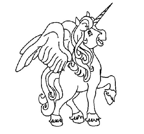 Voici 20 dessins et modèles de licorne à imprimer gratuitement chez vous. Coloriage de Licorne avec des ailes pour Colorier ...