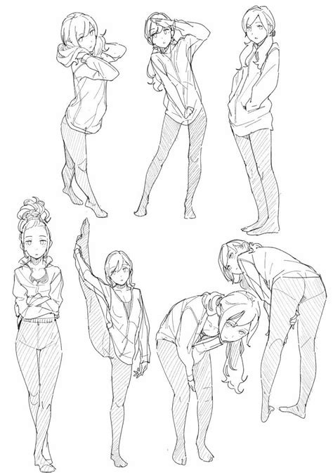 Female Draw Anime Poses ~ Anime Group Poses Reference ~ Pin On The Dream Smp Boddeswasusi