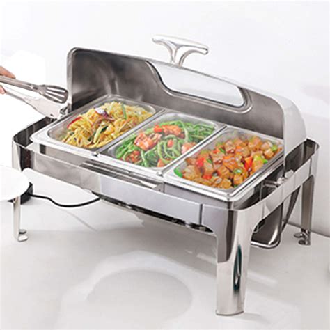 Buy Food Warmers For Parties Buffets Electric Stainless Steel Chafing