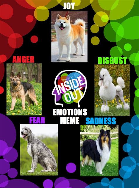 Inside Out Emotions As Dogs By Unknownrussainrat On Deviantart