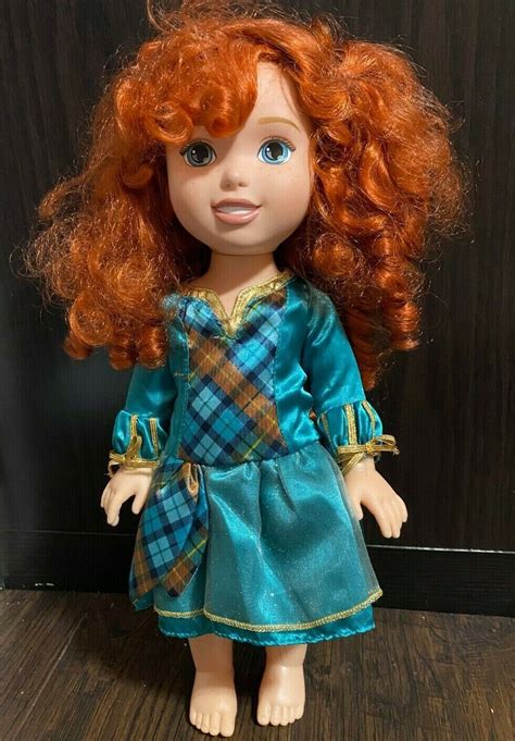 Disney Princess Brave Merida Toddler Doll Articulated Jointed 15 Tolly