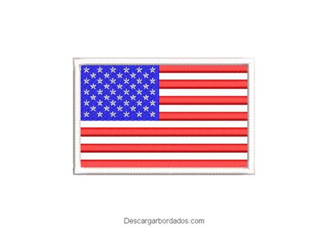 Diseño De Bordado Bandera De Estados Unidos De América Usa Descargar