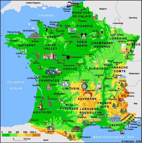 Carte De France Sites Touristiques Voyage Carte Plan