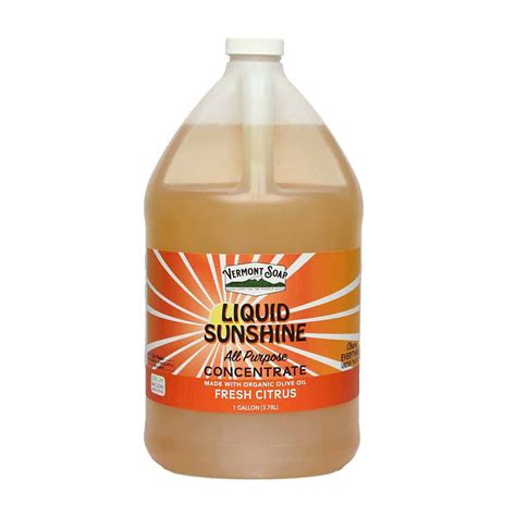 Liquid Sunshine Non-Toxic Cleaner Concentrate Gallon - Vermont Soap