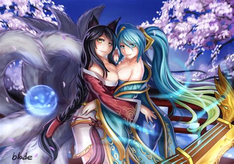 Ahri And Sona Wallpapers And Fan Arts League Of Legends Lol Stats
