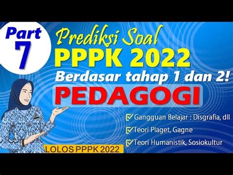 SOAL PEDAGOGI PPPK GURU TAHUN 2022 Part 6 Semangat Lolos PPPK