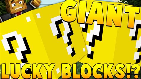 Huge House Giant Lucky Blocks Mod Challenge Minecraft Lucky Block