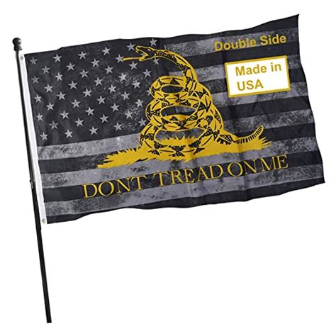 topflags dont tread on me flag double side american flag made in usa don t tread on me gadsden