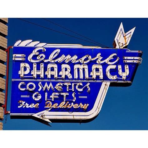 Pharmacy Sign Old Neon Signs Vintage Neon Signs Old Signs Vintage