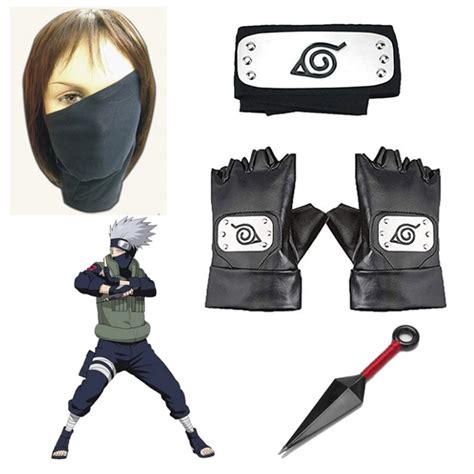 Naruto Hatake Kakashi Cosplay Accessories Set Naruto Headband