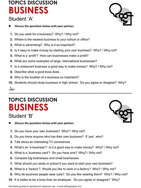 Debate Topics For Business English