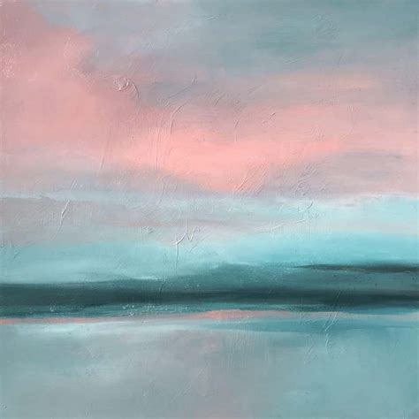 Filomena Booth Coral Skies Painting Acrylic On Canvas Sky