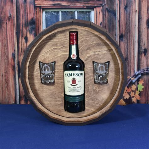 Whiskey Spirits Liquor Gift Barrel With Personalized Drink Glasses