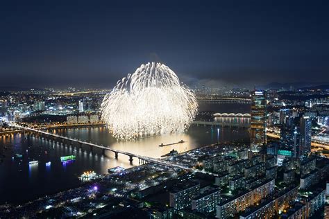 Fireworks Over Han River Seoul South Korea Os 7253×4841 Cityfans