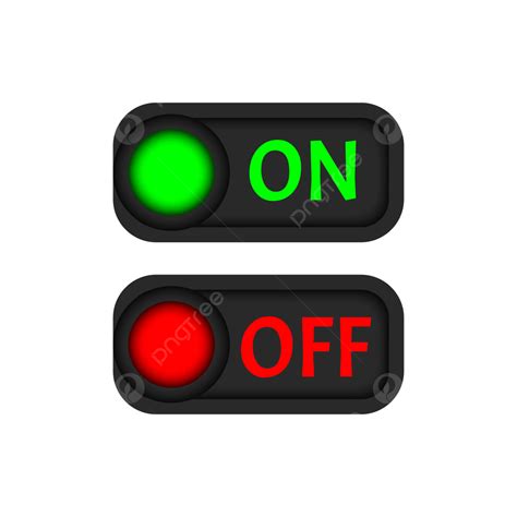 On Off Button Vector Ilustration On Off Button Switch Button Turn Off