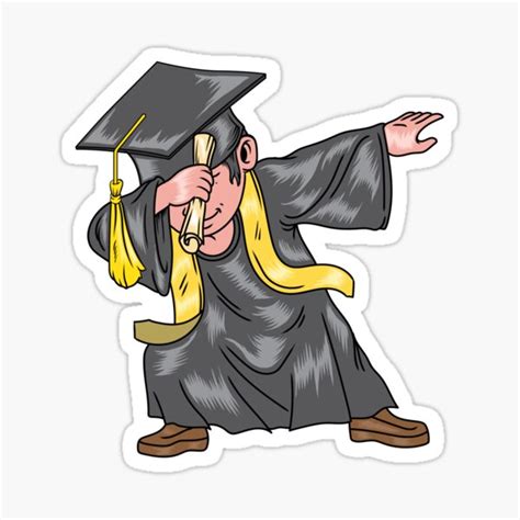 Dabbing Graduation Class Graduating Student Teacher T Sticker By