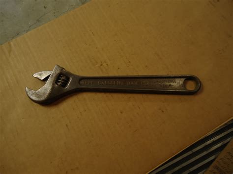 Vintage Crescent Tool Co Crestoloy 10 Adjustable Wrench Jamestown New