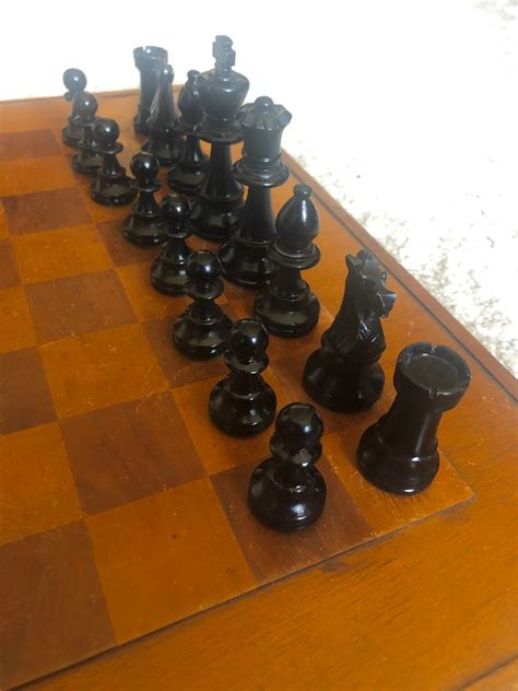 Vintage French Lardy Weighted Chess Set Etsy