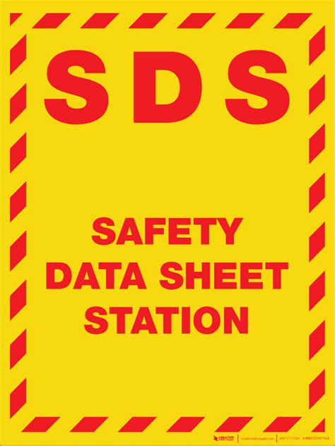 Sds Safety Data Sheet Station Wall Sign