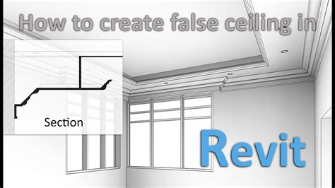 How To Create Classic False Ceiling In Revit Architecture Youtube