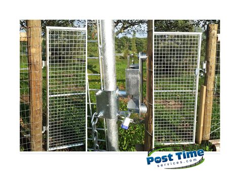 These 6 High Hot Dipped Galvanized Gates With 2x2 Welded Mesh Have A