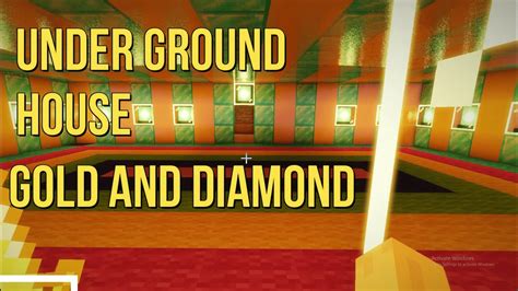 Find more basic tutorials here you'll see minecraft mob farms, minecraft xp grinders, minecraft redstone tutorials, minecraft building tutorials, rare things in minecraft, etc. MINECRAFT MY GOLD AND DIAMOND UNDER GROUND HOUSE - YouTube