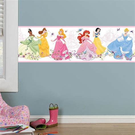 Wall Border Stickers For Baby Room Disney Princesses Dancing