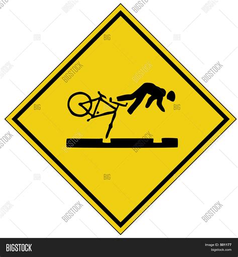 Bike Crash Sign Image And Photo Free Trial Bigstock