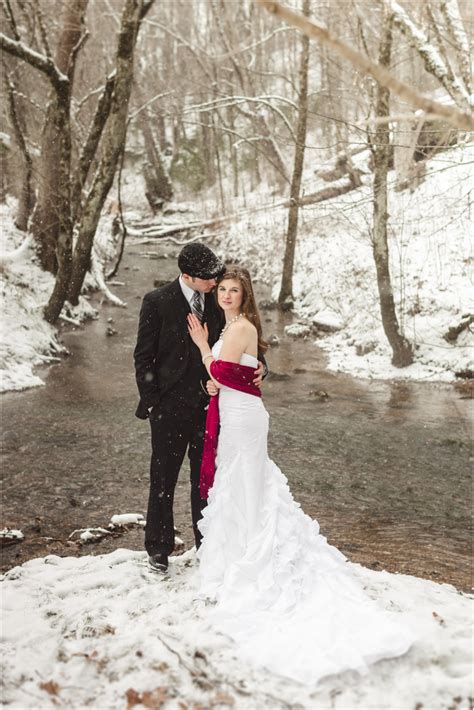 Winter Wedding Photos In The Snow By Jophoto Bride Link
