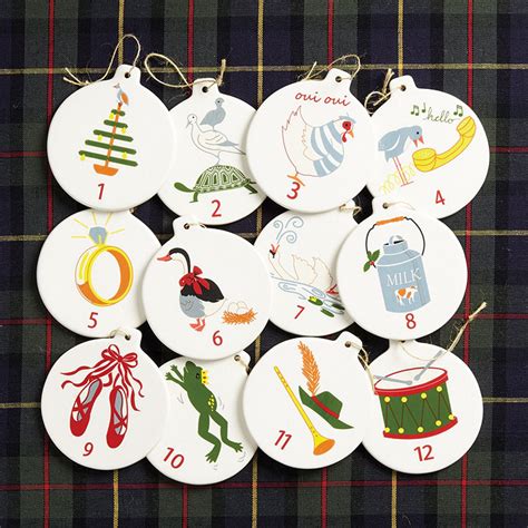 Traditionally, all the relatives and friends get together and give each other gifts. 12 Days of Christmas Ornaments | Ballard Designs