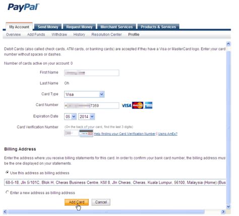 This debit card gives you seamless shopping and traveling experience without carrying too much cash. Withdraw Paypal Funds to Maybank Visa Debit Card - E ...