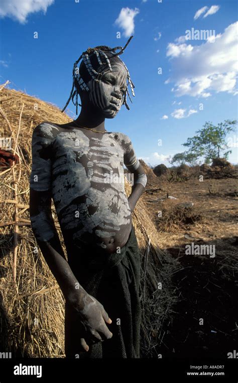 Mursi Boy In The Lower Omo Valley Of Ethiopia Stock Photo The Best Porn Website
