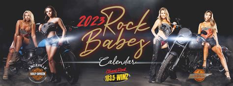 2023 Wimz Rock Babe Calendar Classic Rock 1035 Wimz Knoxville Tn