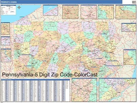 Pennsylvania Zip Code Map From