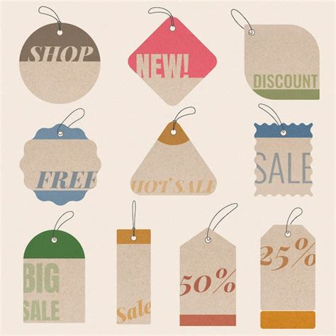 Free Vector Sale Badge Sticker Vector Shopping Clipart Collection