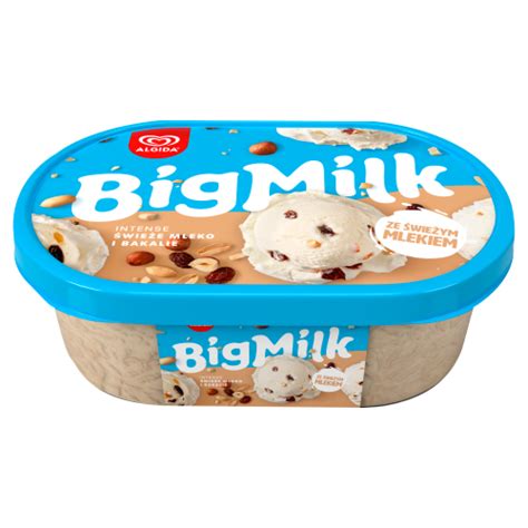 Big Milk Intense Lody świeże mleko i bakalie ml DHT Online