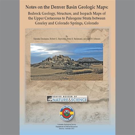 Of 11 01 Notes On The Denver Basin Geologic Maps Bedrock Geology
