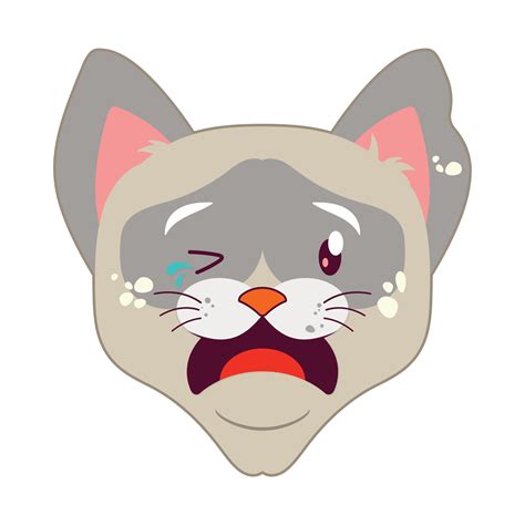 Free Cat Crying Face Cartoon Cute 14319891 Png With Transparent Background