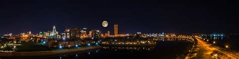 Buffalo Skyline At Night Photograph By Chris Bordeleau Pixels